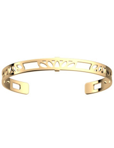 Bracelet Manchette Les Georgettes Modèle 8MM Lotus Finition Or Jaune