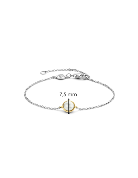 Bracelet Souple Argent Et Perle Ti Sento