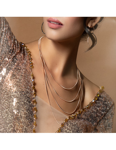Collier 4 Files Pesavento DNA Argent