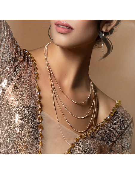 Collier 4 Files Pesavento DNA Argent