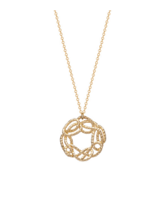 Collier Ruban De Saunier En Plaqué Or