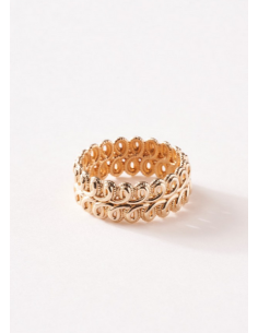 Bague Passementerie De Saunier En Plaqué Or 2