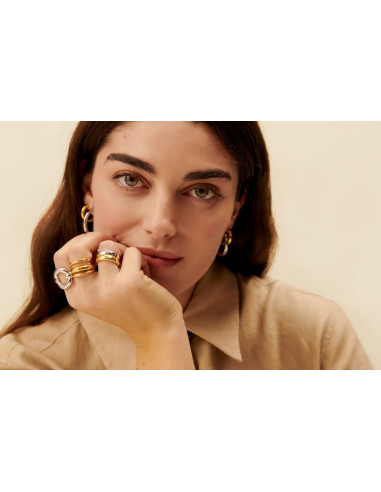 Bague Ines AGATHA argent anneau évidé
