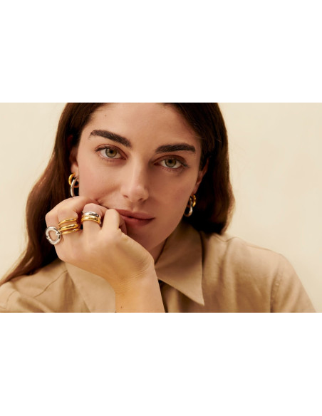 Bague Ines AGATHA argent anneau évidé