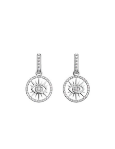 Boucles d'oreilles Les Georgettes Précieuses Oeil Finition Argentée