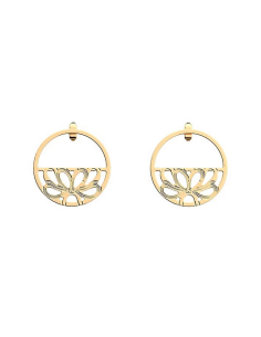Boucles D'oreilles Les Georgettes Flora Finition Dorées 30mm 70442421900