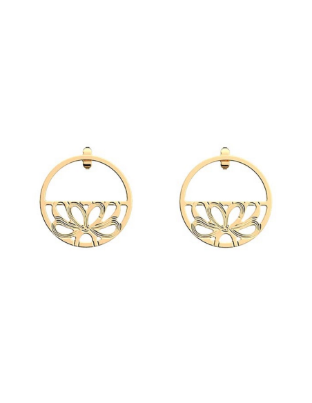 Boucles D'oreilles Les Georgettes Flora Finition Dorées 30mm 70442421900