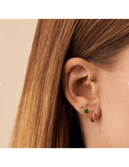 Boucle D'oreilles Piercing Azul AGATHA Doré