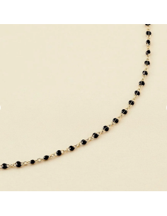 Collier Ras Du Cou Smarty De AGATHA En Perle D'émail Noire 2