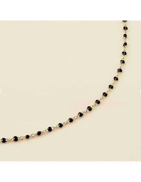 Collier Ras Du Cou Smarty De AGATHA En Perle D'émail Noire