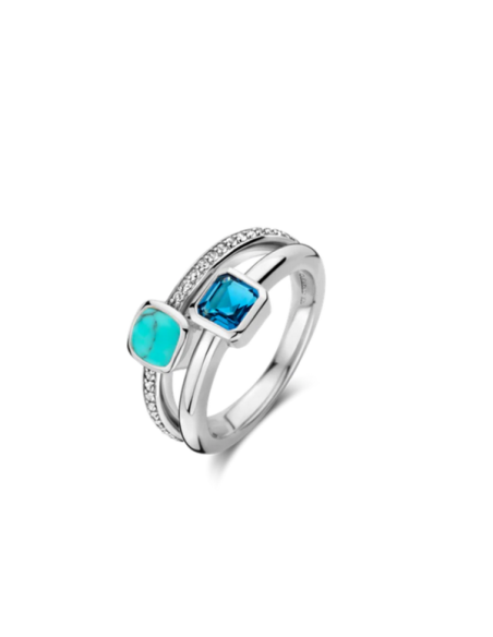 Bague Argent Ti Sento Turquoise
