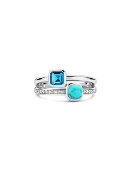 Bague Argent Ti Sento Turquoise
