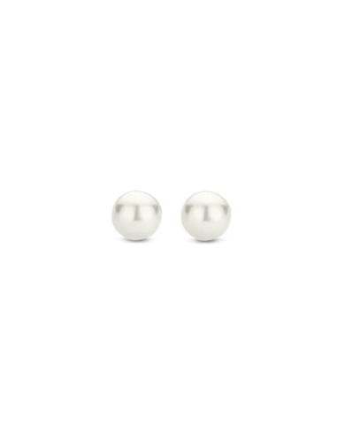 Boucles D'oreilles Argent Et Perle Ti Sento