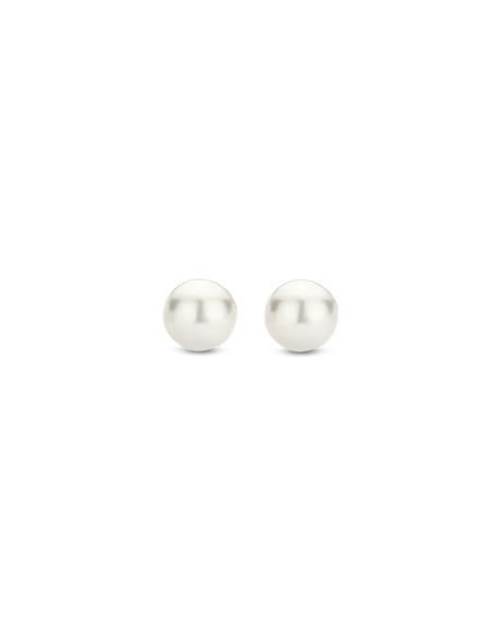 Boucles D'oreilles Argent Et Perle Ti Sento