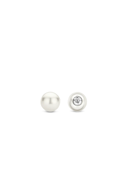 Boucles D'oreilles Argent Et Perle Ti Sento
