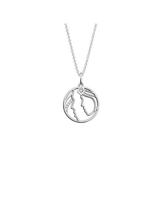 Collier Zodiaque Les Georgettes Modèle Gémeaux Finition Argenté
