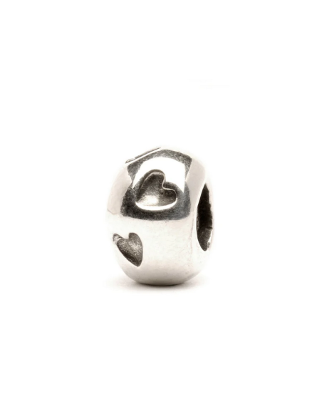 Perle Trollbeads Argent Coeurs TAGBE-10050