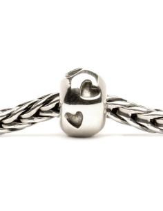 Perle Trollbeads Argent Coeurs TAGBE-10050 2