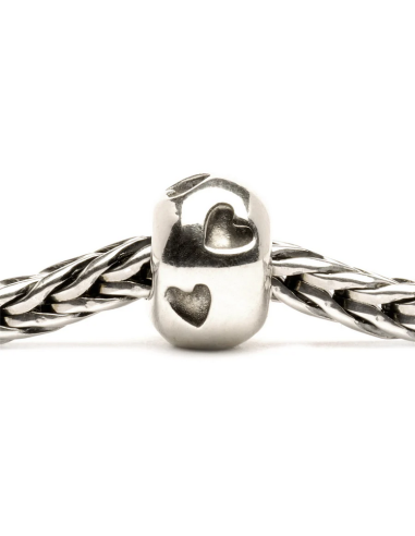 Perle Trollbeads Argent Coeurs TAGBE-10050