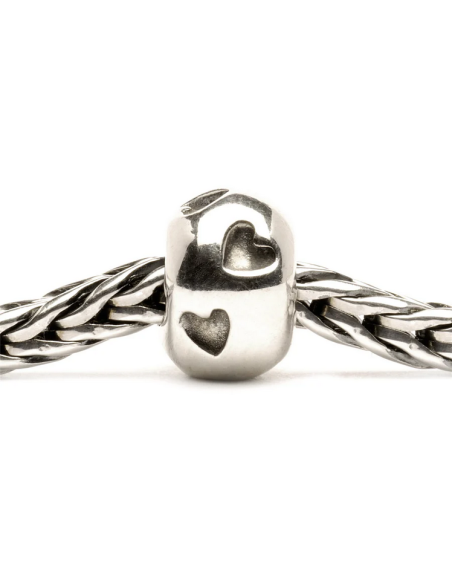 Perle Trollbeads Argent Coeurs TAGBE-10050