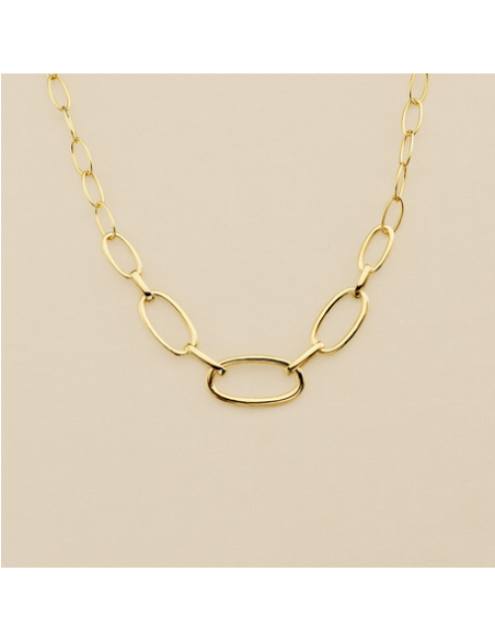 Collier Ras Du Cou Chain De AGATHA En Laiton Doré