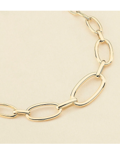 Collier Ras Du Cou Chain De AGATHA En Laiton Doré 2