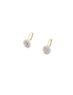 Boucles d'Oreilles Dormeuses Blossom AGATHA Argent Plaqué or