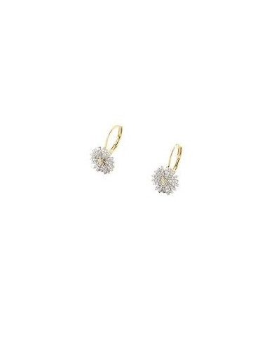 Boucles d'Oreilles Dormeuses Blossom AGATHA Argent Plaqué or 02380503-137