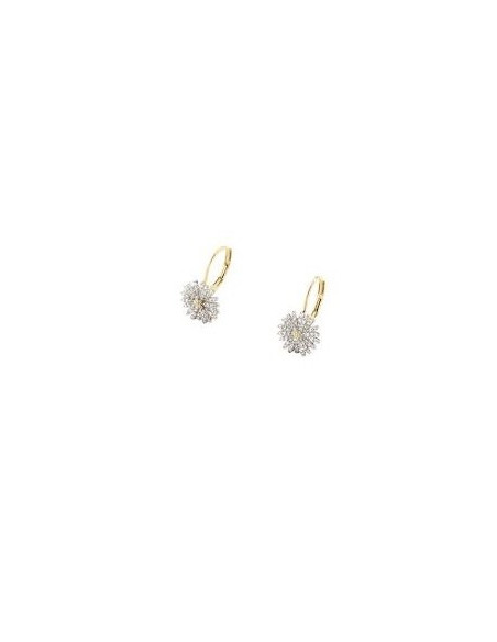 Boucles d'Oreilles Dormeuses Blossom AGATHA Argent Plaqué or 02380503-137