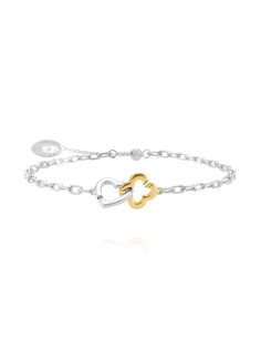 Bracelet Bicolore En Argent CHARLES GARNIER Cœur Et Trèfle
