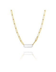 Collier CHARLES GARNIER en Argent Bicolore et oxyde de zirconium AGF170023N