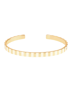 Jonc Ouvert Ines En laiton Doré Laqué Bangle Up Blanc sable BUP15-INE-BAO03
