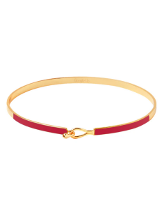 Bracelet Fin En laiton Doré Laqué Bangle Up Rouge Salsa BUP19-LIL-BFA28