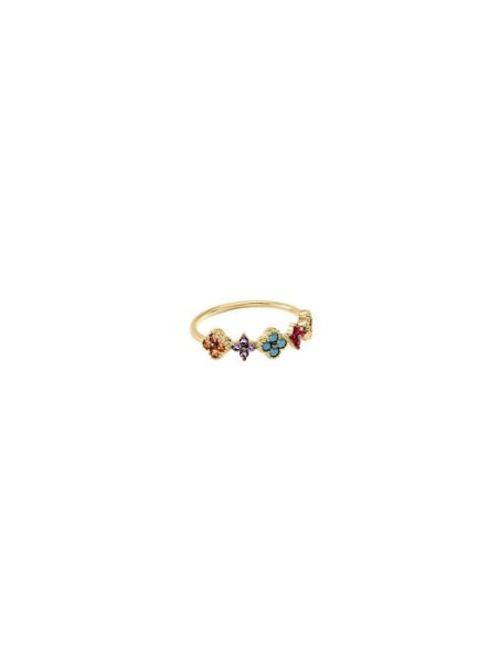 Bague Beloved De AGATHA Plaqué Or Multicolore