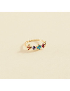 Bague Beloved De AGATHA Plaqué Or Multicolore 2