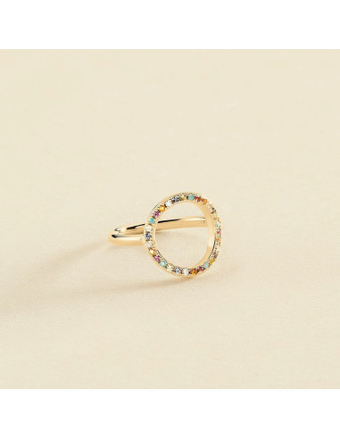 Bague Rainbow De AGATHA Plaqué Or Multicolore