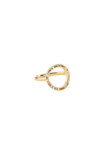 Bague Rainbow De AGATHA Plaqué Or Multicolore