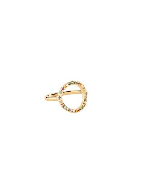 Bague Rainbow De AGATHA Plaqué Or Multicolore