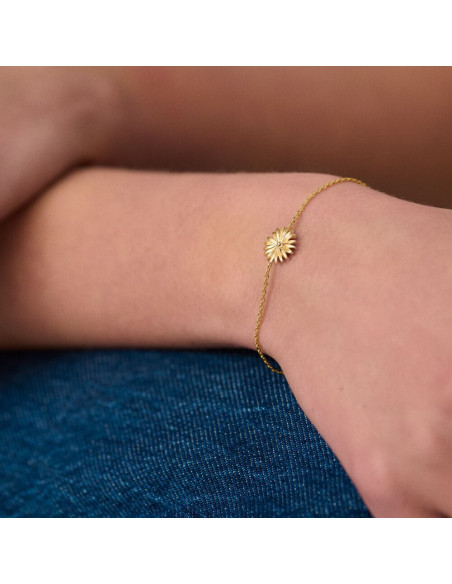 Bracelet Souple Blossom De AGATHA Doré Et Oxyde