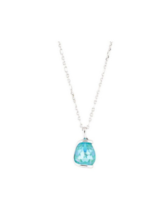 Collier Andréa Marazzini Métal argenté New Drop Et Son Cristal Swarovski Laguna
