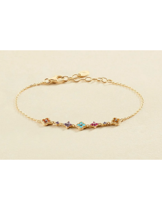 Bracelet Souple Beloved De AGATHA Doré Multicolore 2