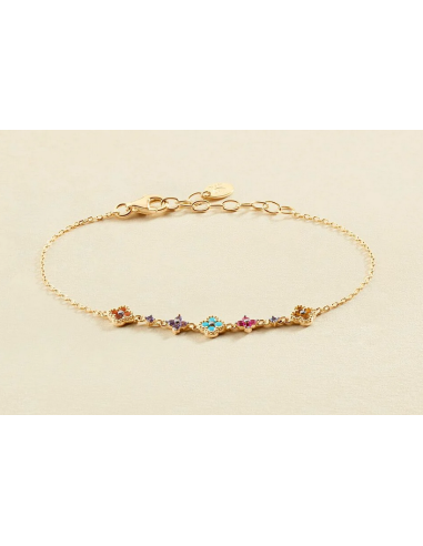 Bracelet Souple Beloved De AGATHA Doré Multicolore
