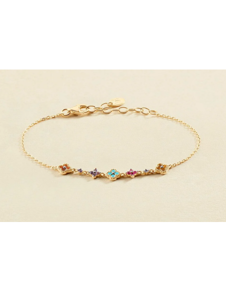 Bracelet Souple Beloved De AGATHA Doré Multicolore