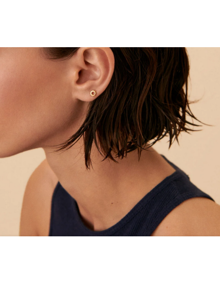Boucle D'oreilles Piercing Puce Minisol AGATHA Doré