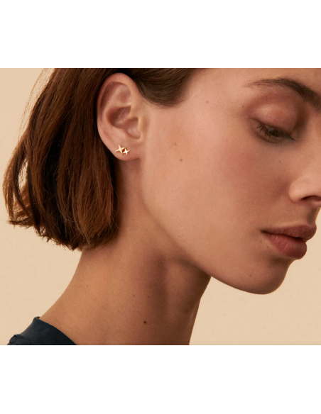 Boucle D'oreilles Piercing Puce Shining AGATHA Doré