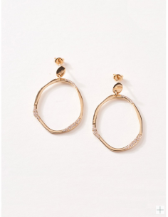 Boucles D'Oreilles Brise De Saunier En Plaqué Or 2