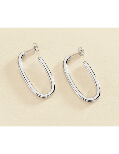 Boucles d'Oreilles AGATHA créoles argentées 02350943-064