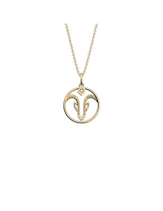 Collier Zodiaque Les Georgettes Modèle Capricorne Finition Doré