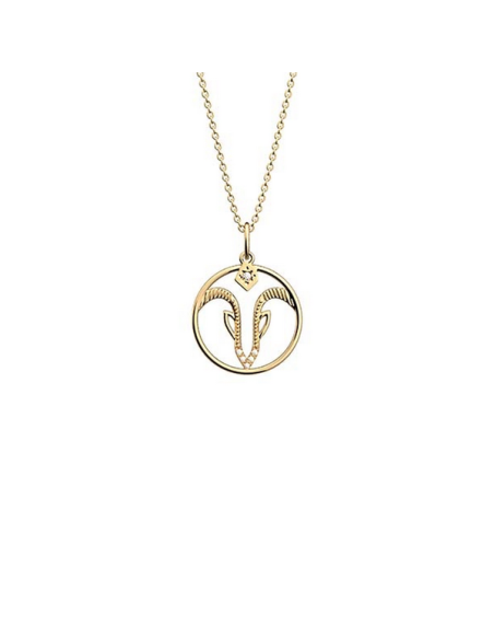 Collier Zodiaque Les Georgettes Modèle Capricorne Finition Doré