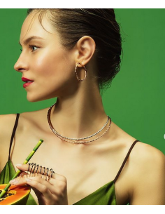 Collier Torsade Pesavento DNA  Argent WDNAG750 2